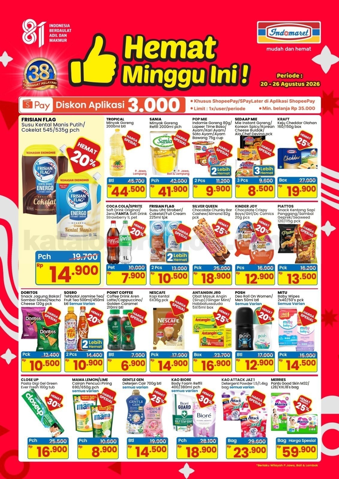 PROMO INDOMARET Hemat Minggu ini 20-26 Agustus 2026