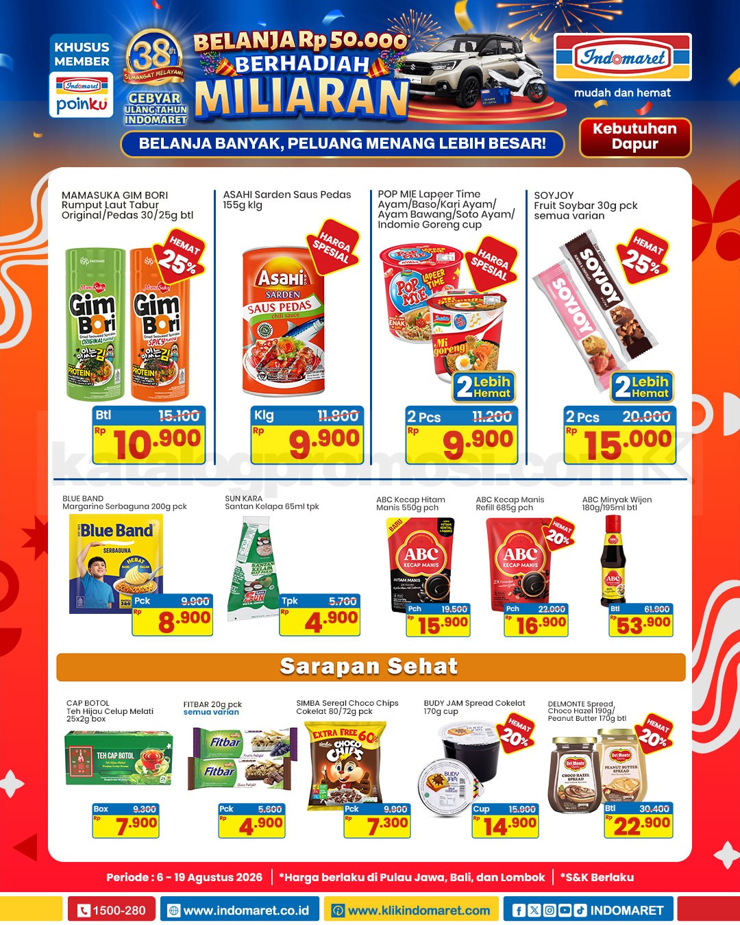 Promo Indomaret Katalog Terbaru 06-19 Agustus 2026