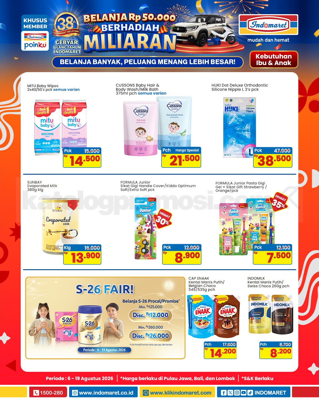 Promo Indomaret Katalog Terbaru 06-19 Agustus 2026