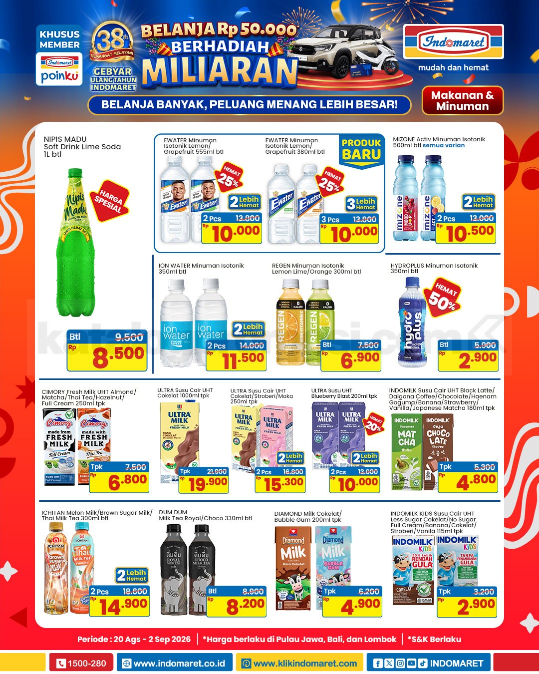 Promo Indomaret Katalog Terbaru 20 Agustus - 02 September 2026