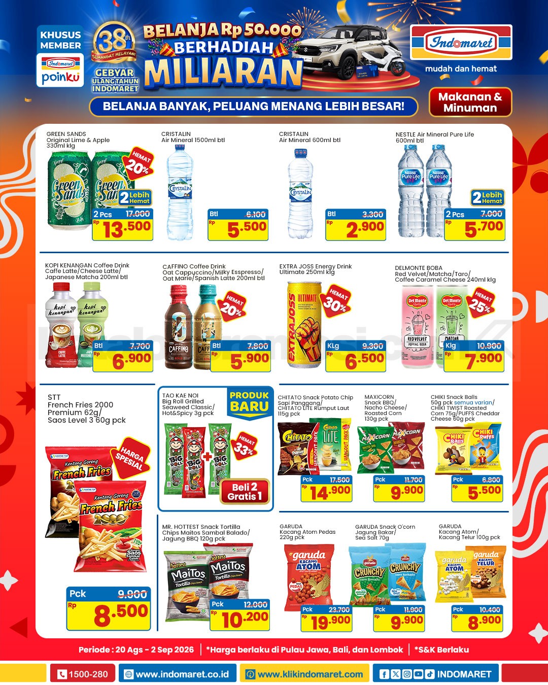 Promo Indomaret Katalog Terbaru 20 Agustus - 02 September 2026