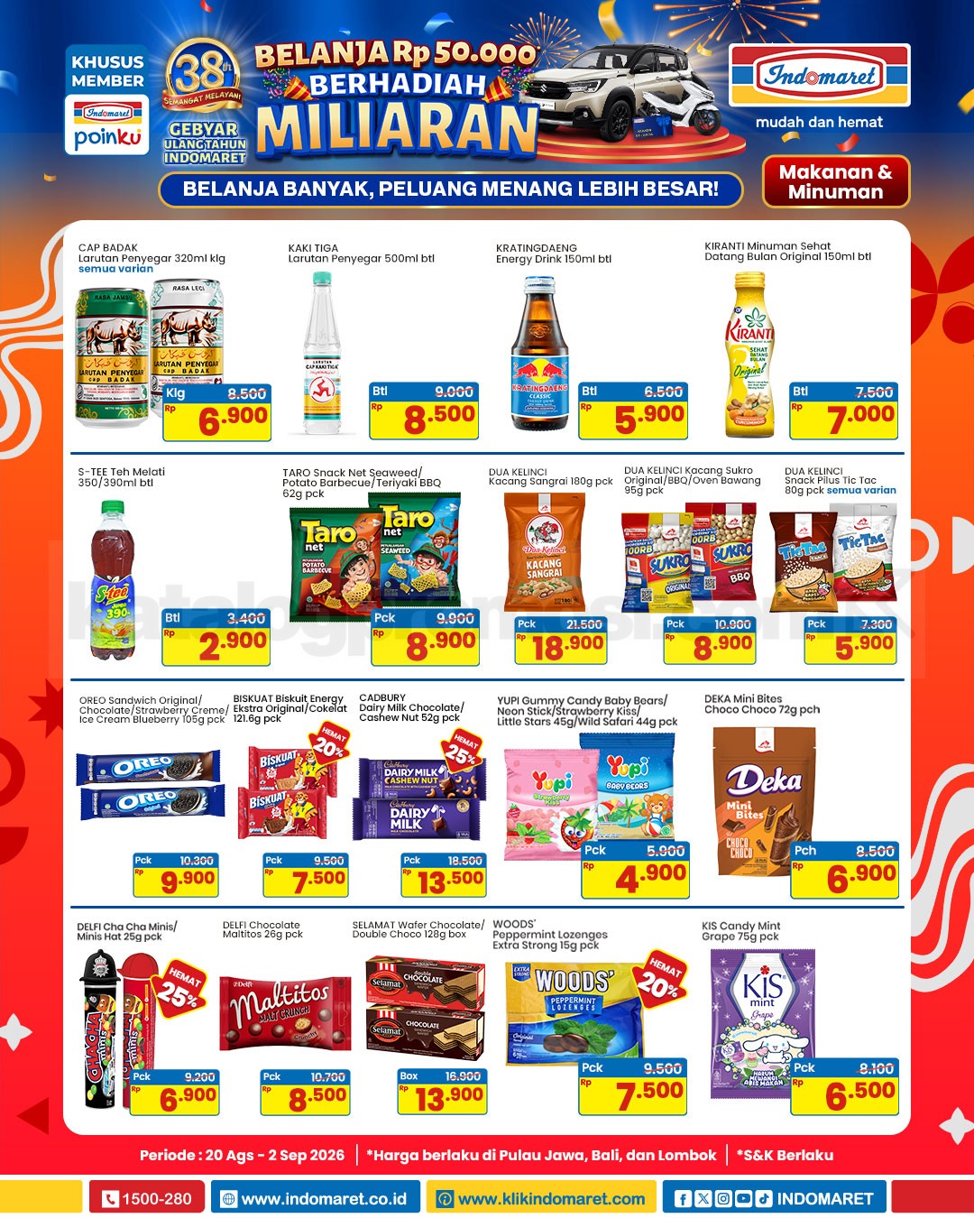 Promo Indomaret Katalog Terbaru 20 Agustus - 02 September 2026