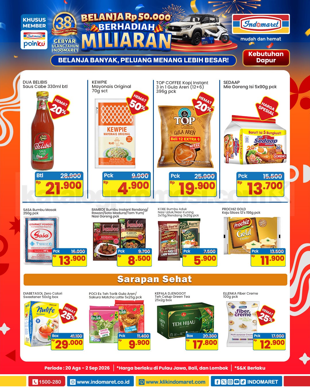 Promo Indomaret Katalog Terbaru 20 Agustus - 02 September 2026