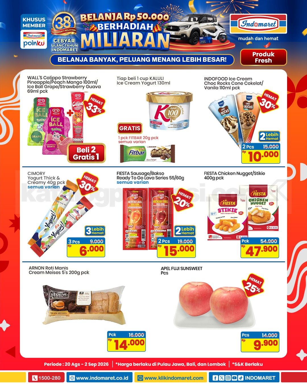 Promo Indomaret Katalog Terbaru 20 Agustus - 02 September 2026