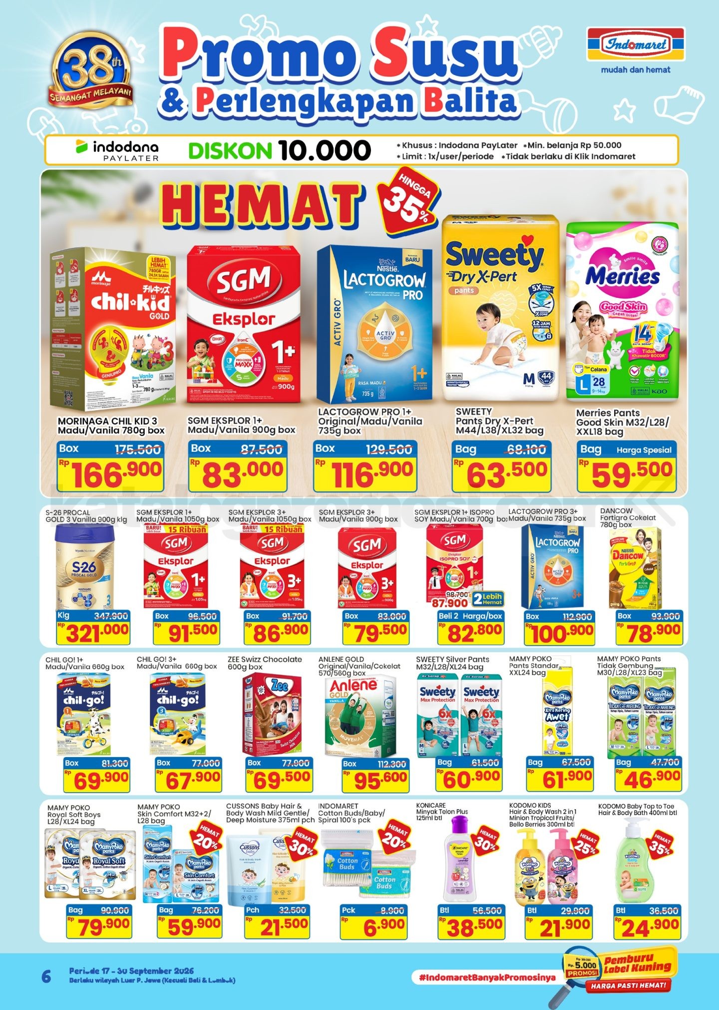 Promo Indomaret Susu & Perlengkapan Balita 17-30 September 2026