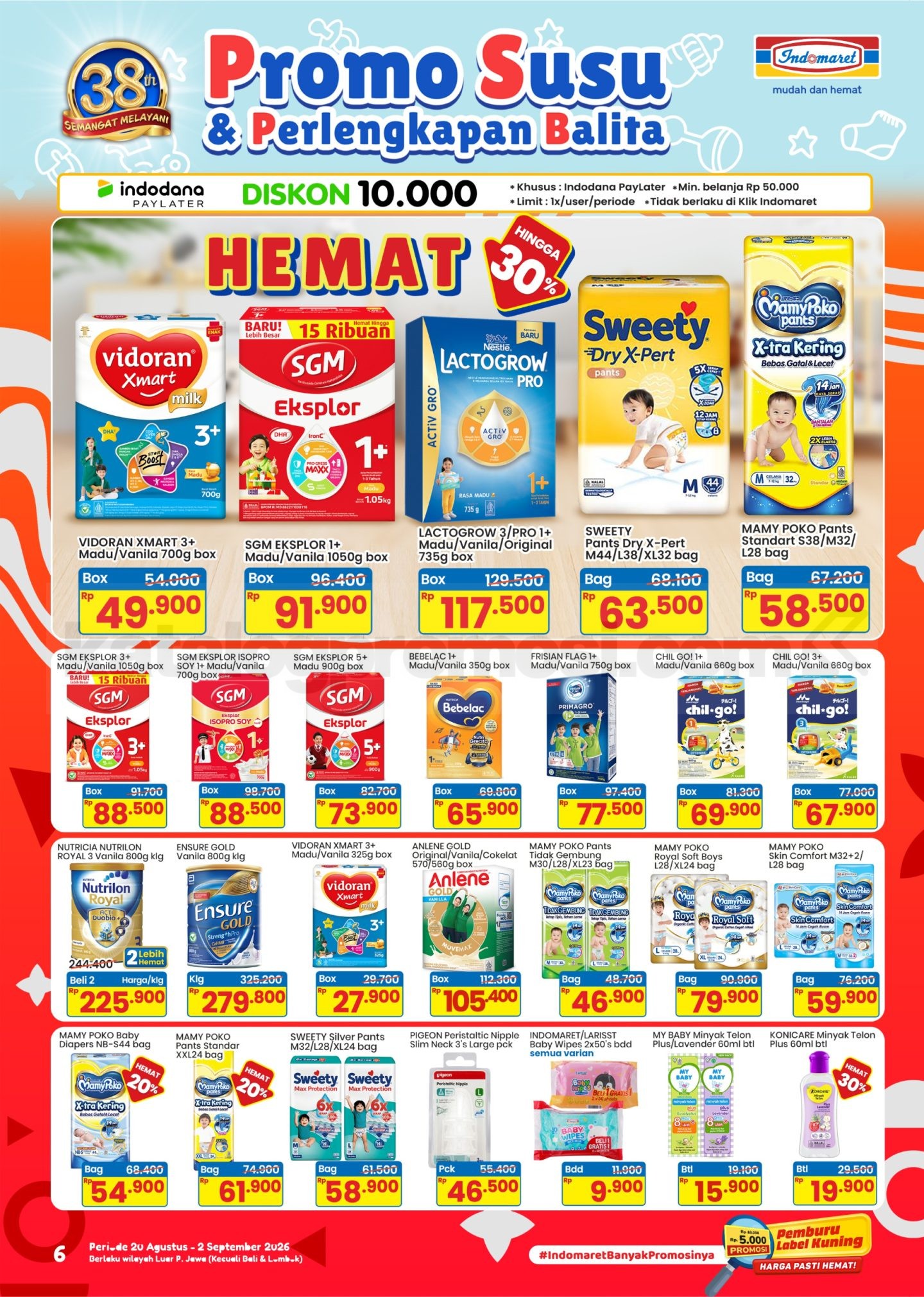 Promo Indomaret Susu & Perlengkapan Balita 20 Agustus - 02 September 2026