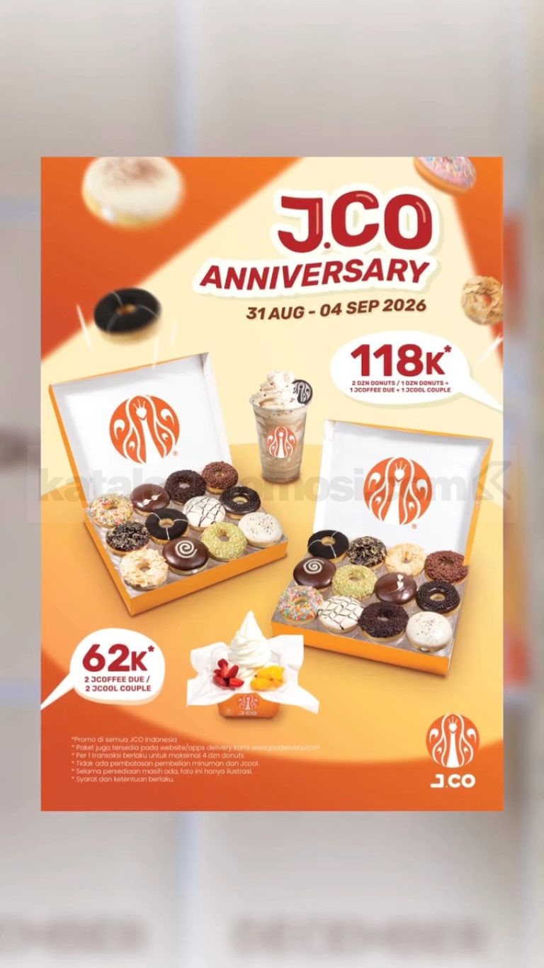 Promo JCO Anniversary 2026 2 Lusin Donuts Rp118.000