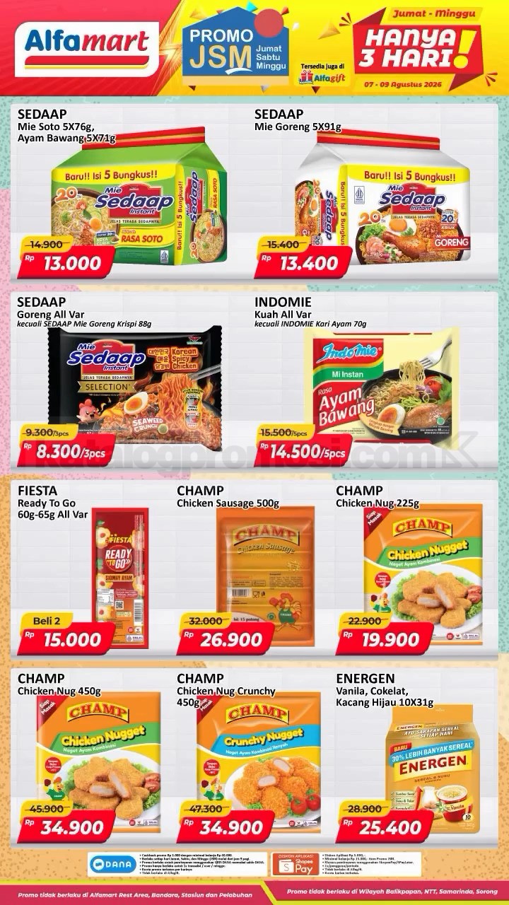 Promo JSM ALFAMART 07-09 Agustus 2026 MINGGU INI