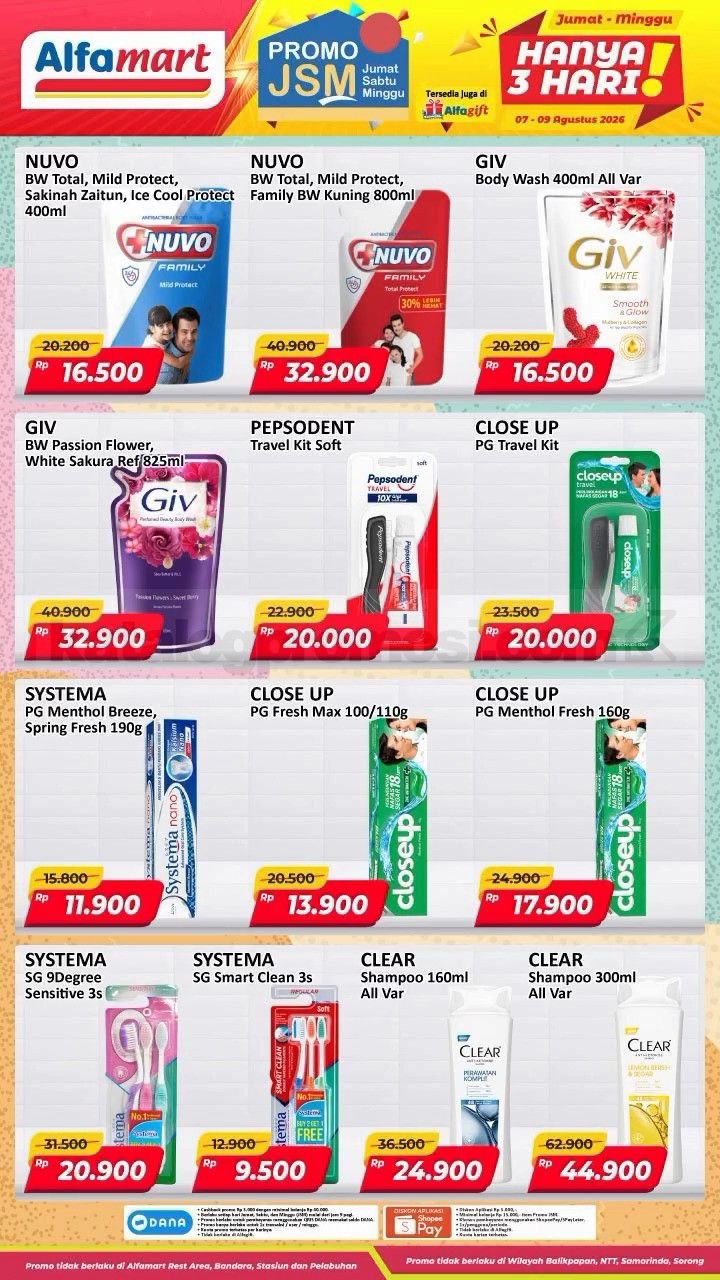Promo JSM ALFAMART 07-09 Agustus 2026 MINGGU INI