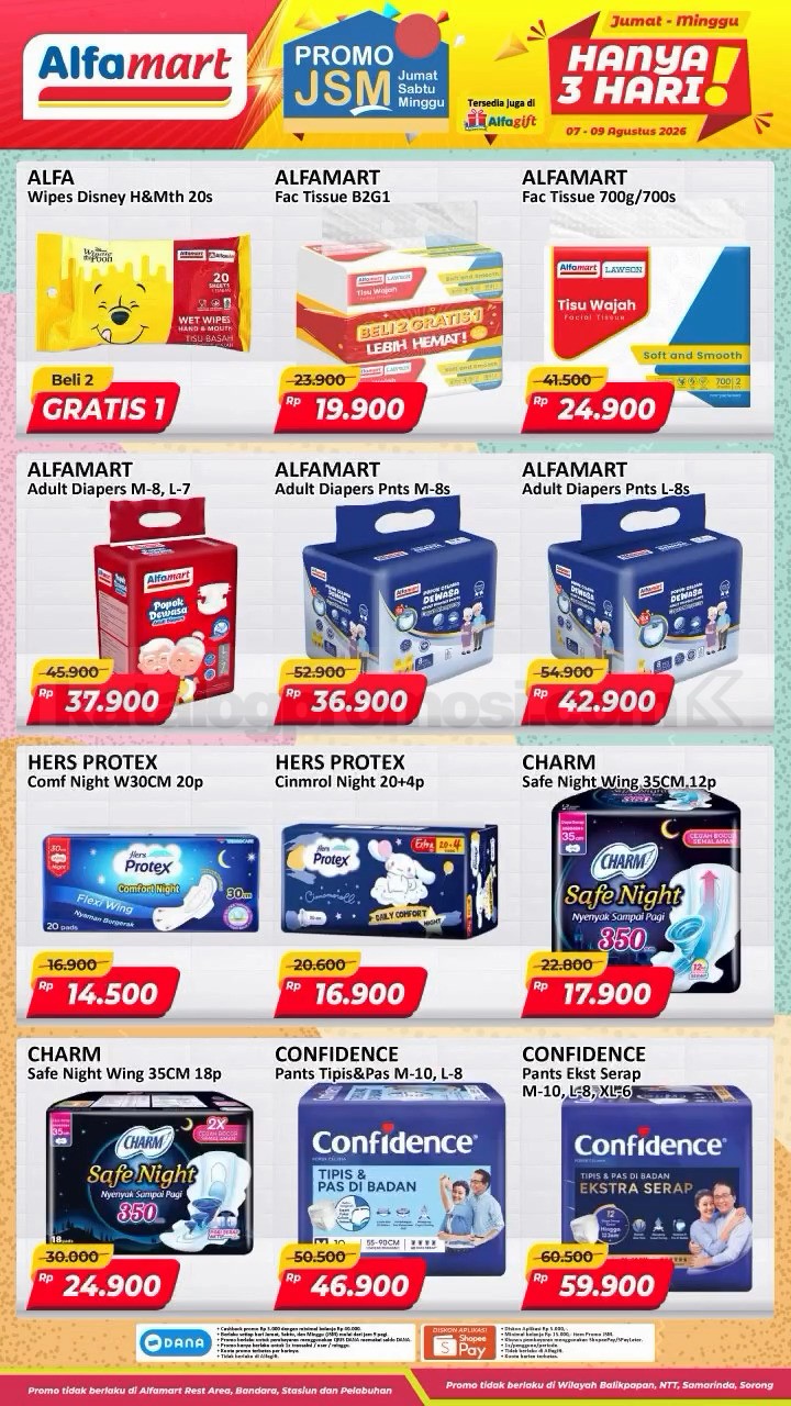 Promo JSM Alfamart 7-9 Agustus 2026 MINGGU INI Promo JSM Alfamart 7-9 Agustus 2026 MINGGU INI 9