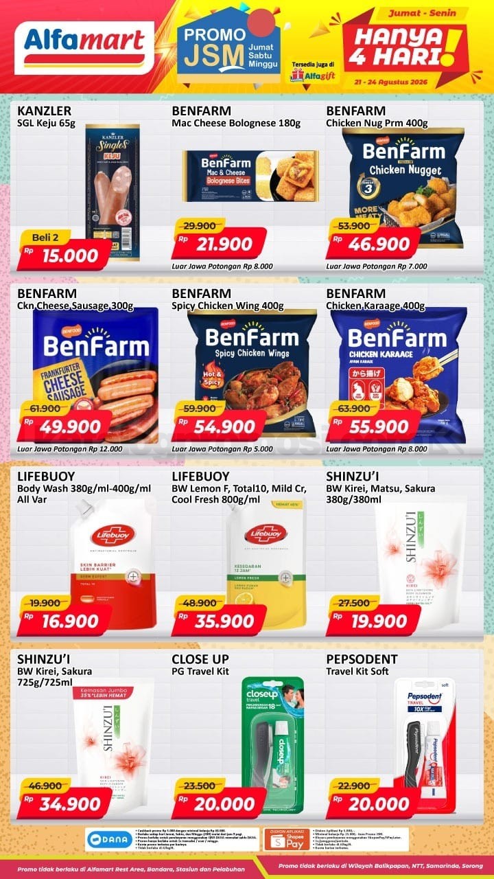 Promo JSM Alfamart 21-24 Agustus 2026 MINGGU INI