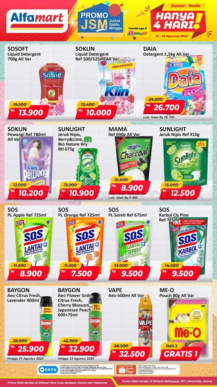 Promo JSM Alfamart 21-24 Agustus 2026 MINGGU INI