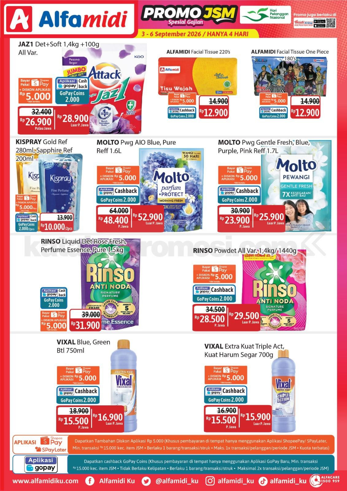 Promo JSM ALFAMIDI MINGGU INI 03-06 September 2026