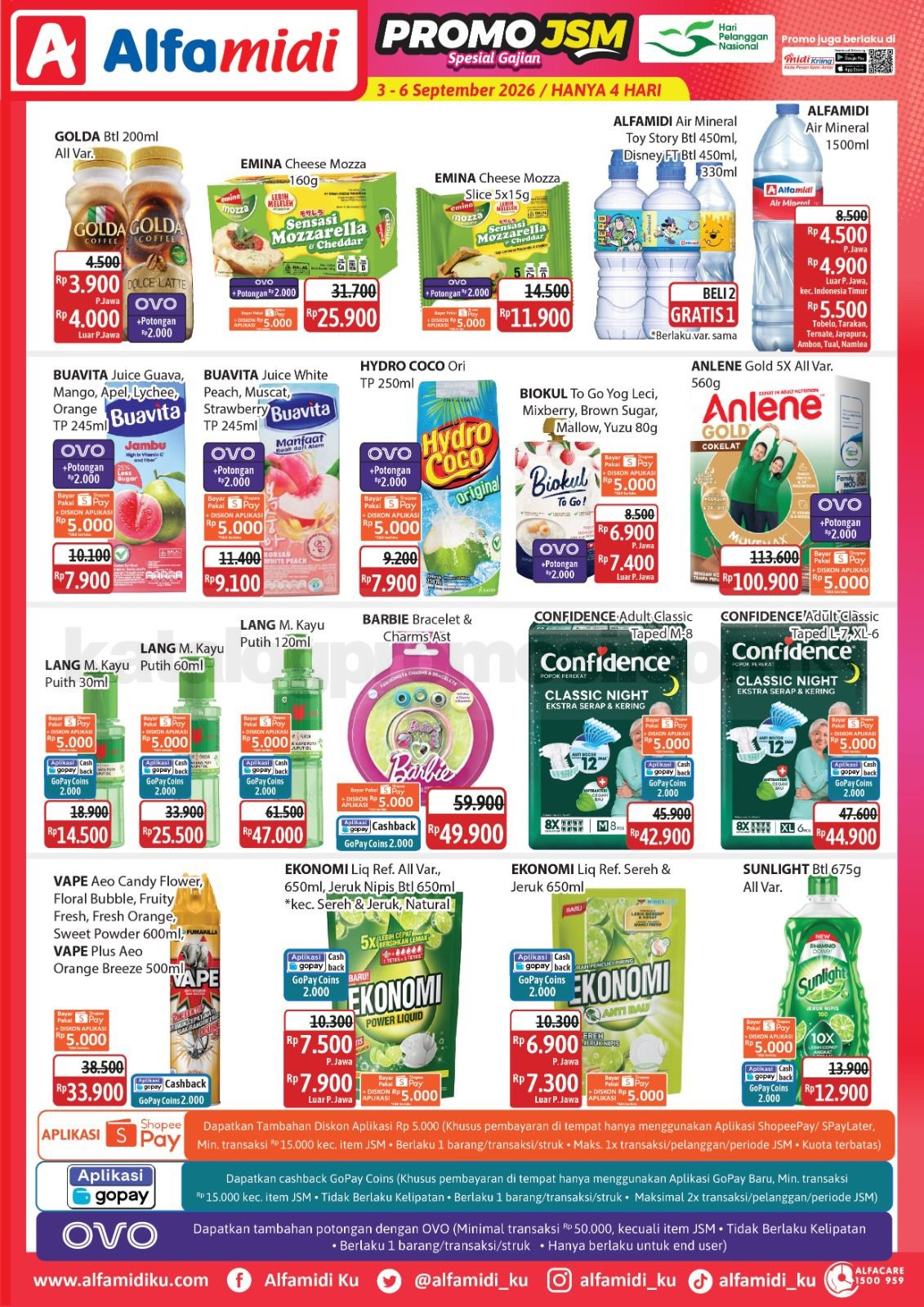Promo JSM ALFAMIDI MINGGU INI 03-06 September 2026