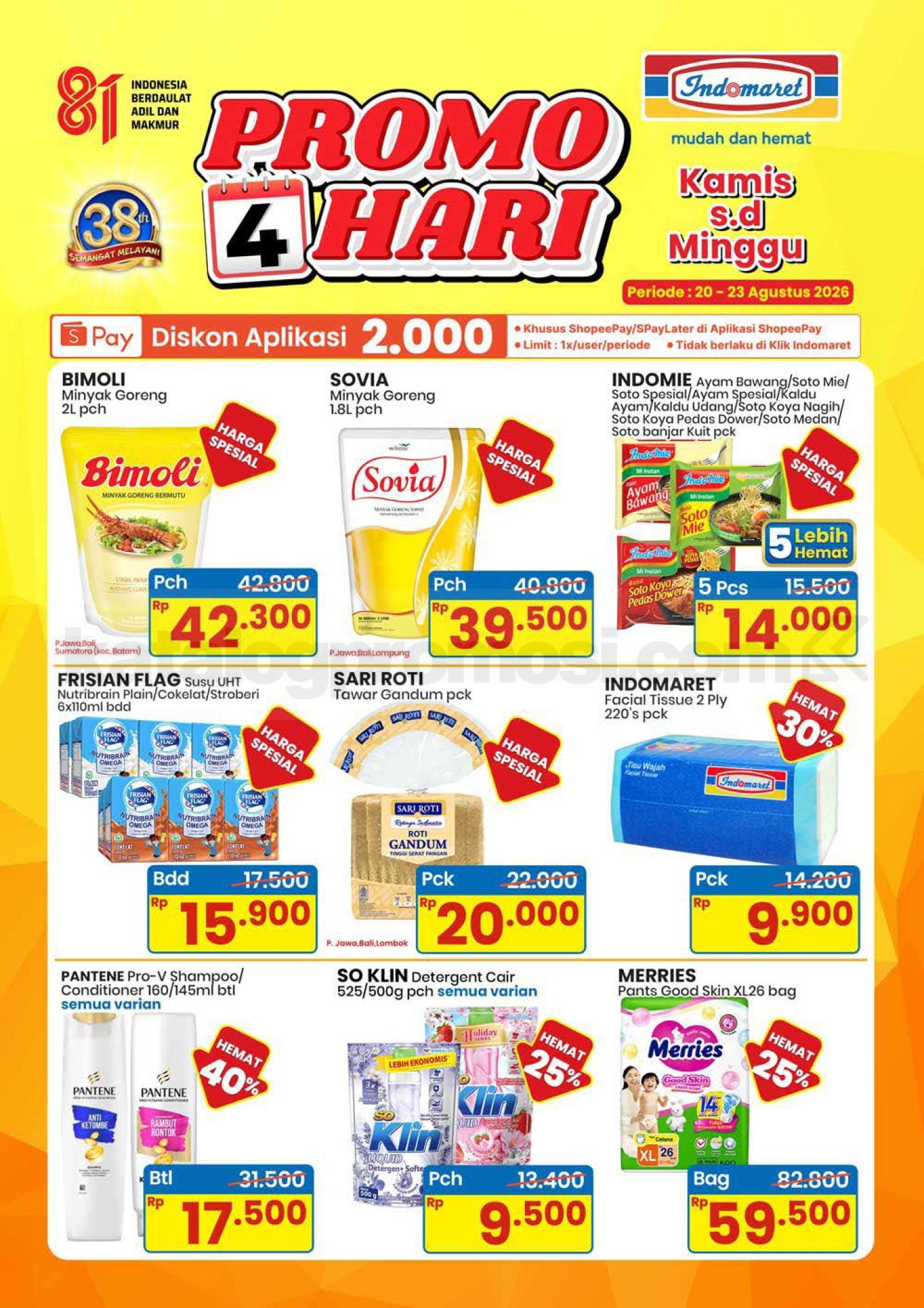 Promo JSM Indomaret 21-23 Agustus 2026 Minggu Ini