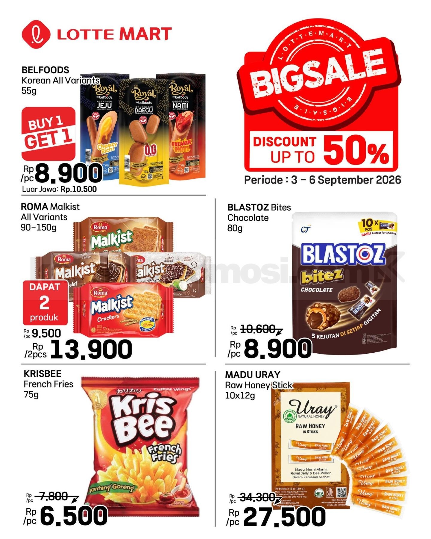 Promo JSM Lottemart Weekend 03-06 September 2026