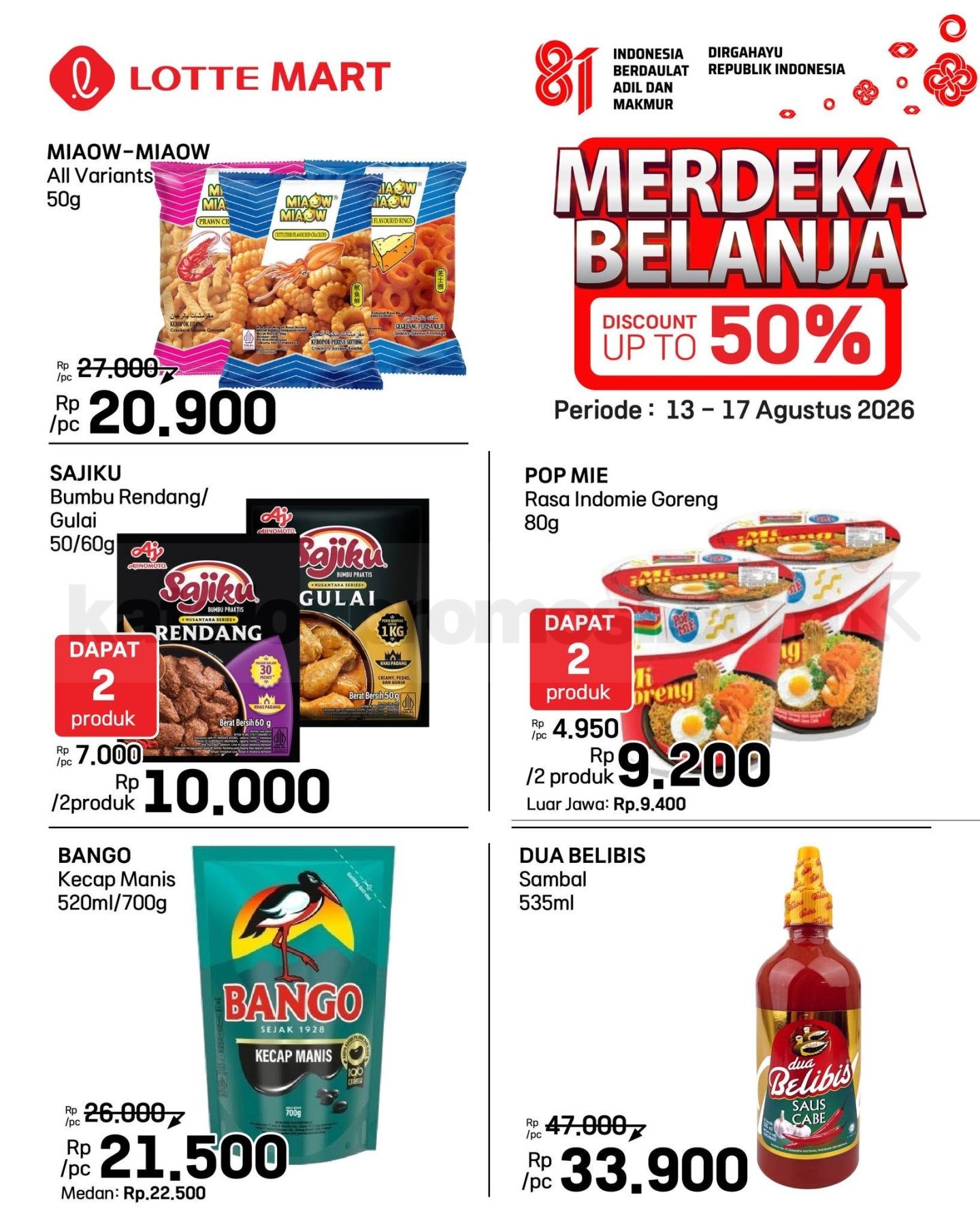 Promo JSM Lottemart Weekend 13-17 Agustus 2026