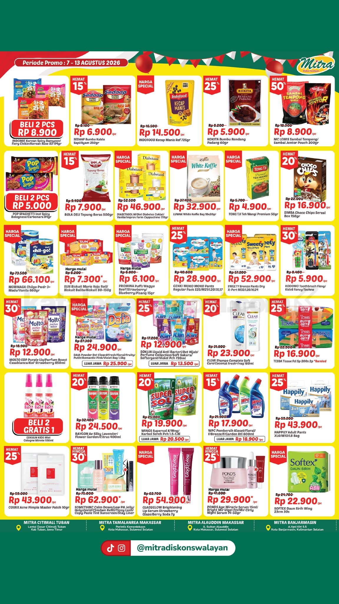 Promo JSM Mitra Diskon Swalayan Akhir Pekan 07-13 Agustus 2026
