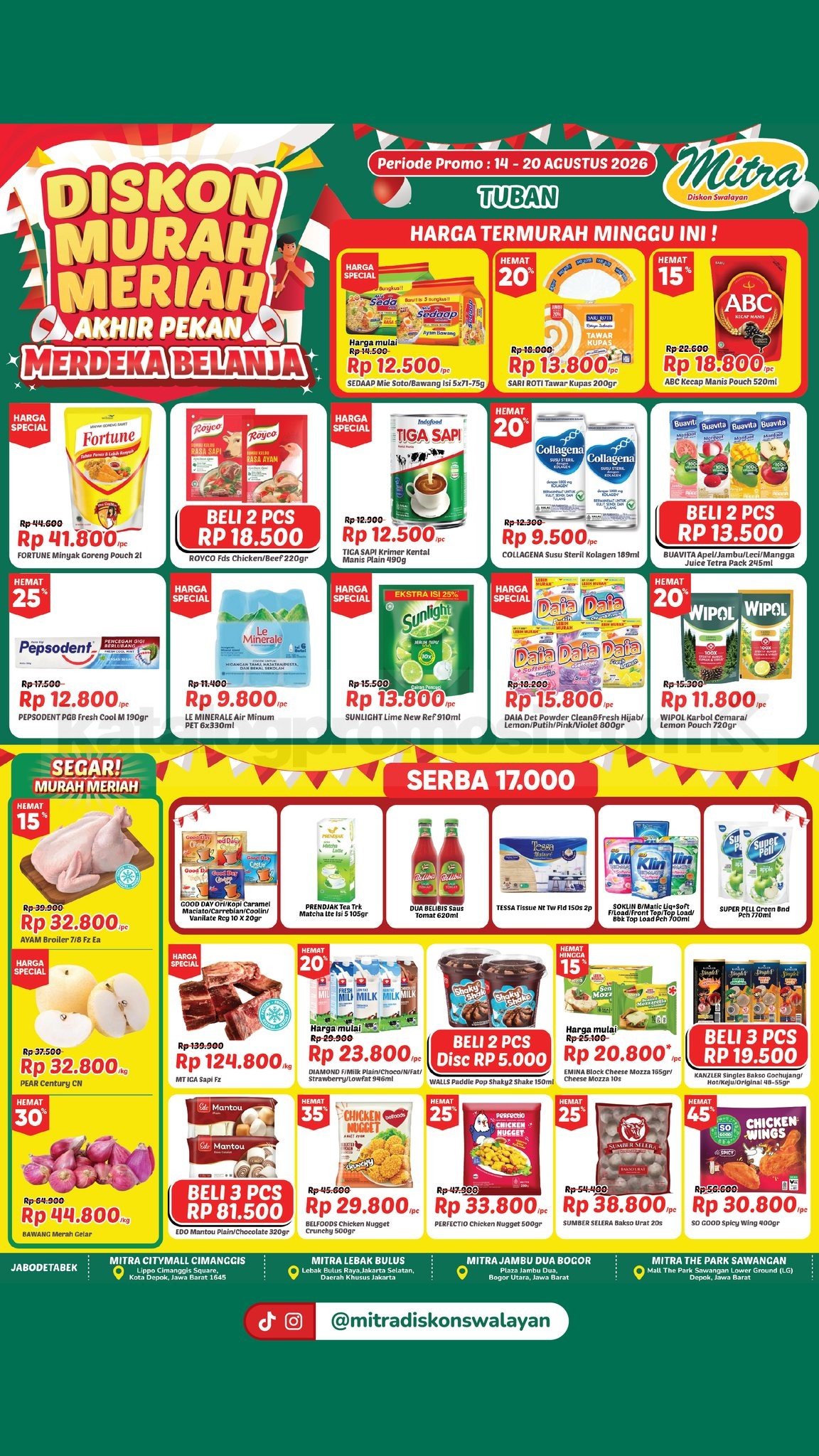 Promo JSM Mitra Diskon Swalayan Akhir Pekan 14-20 Agustus 2026