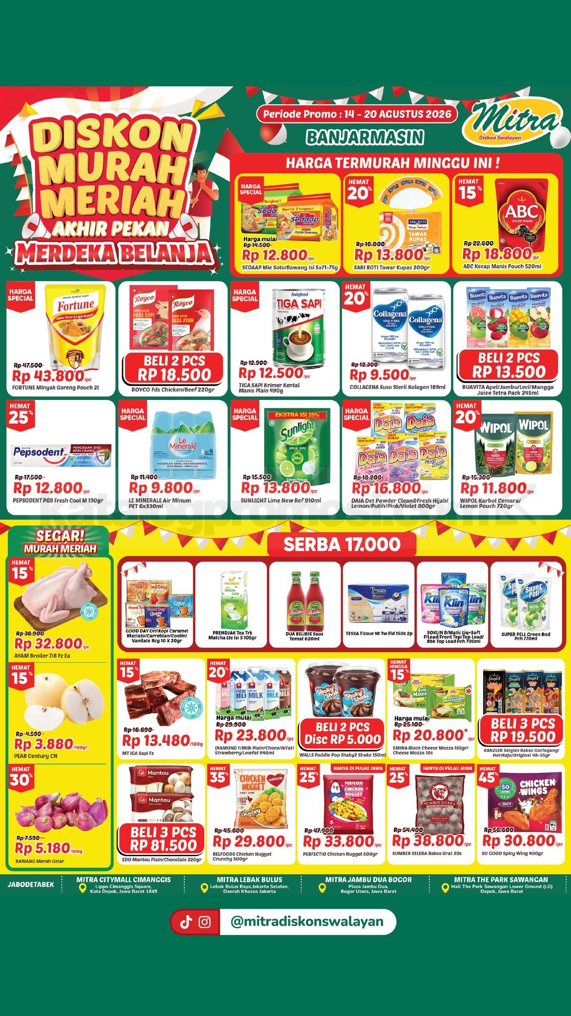 Promo JSM Mitra Diskon Swalayan Akhir Pekan 14-20 Agustus 2026