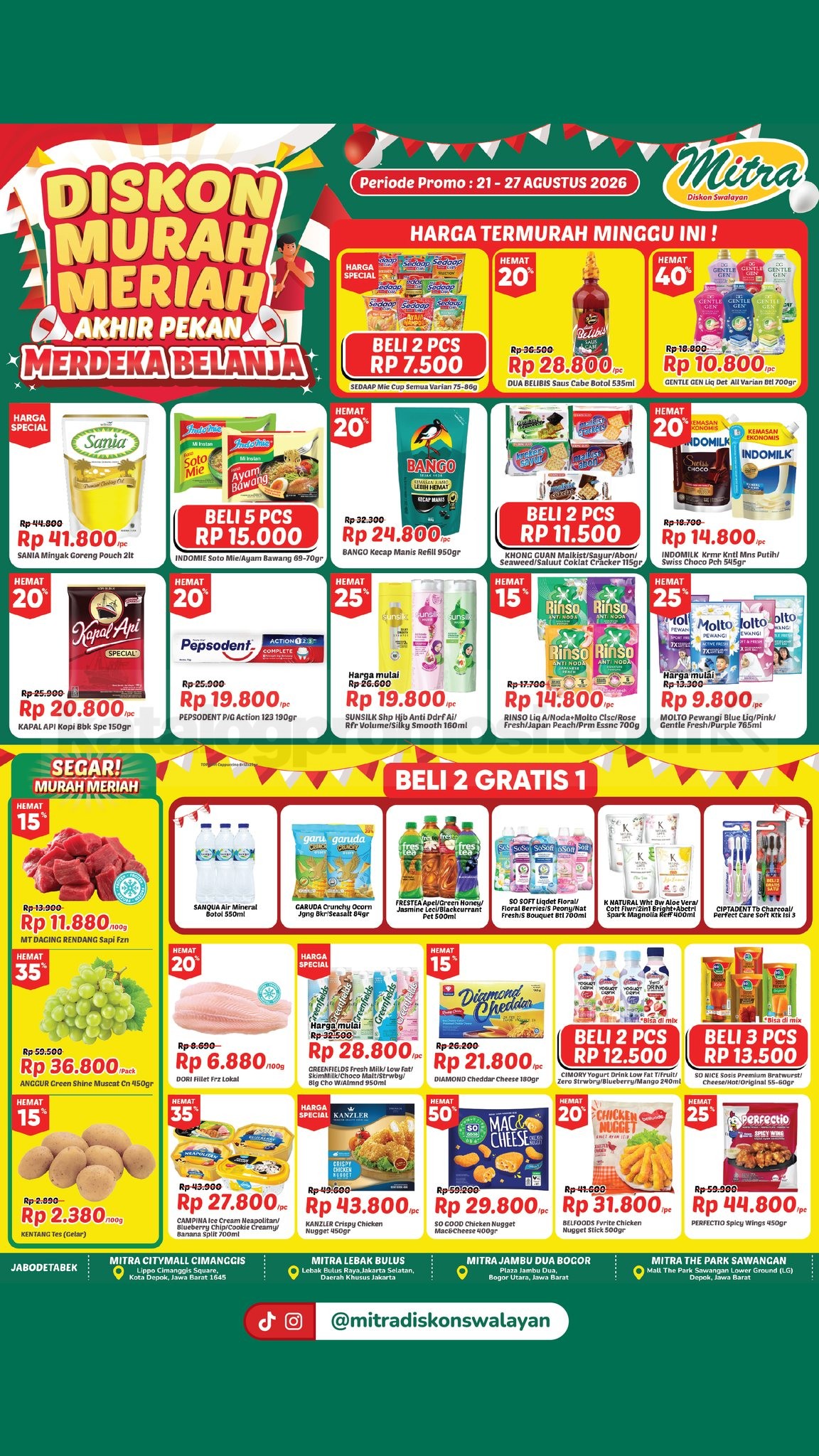 Promo JSM Mitra Diskon Swalayan Akhir Pekan 21-27 Agustus 2026
