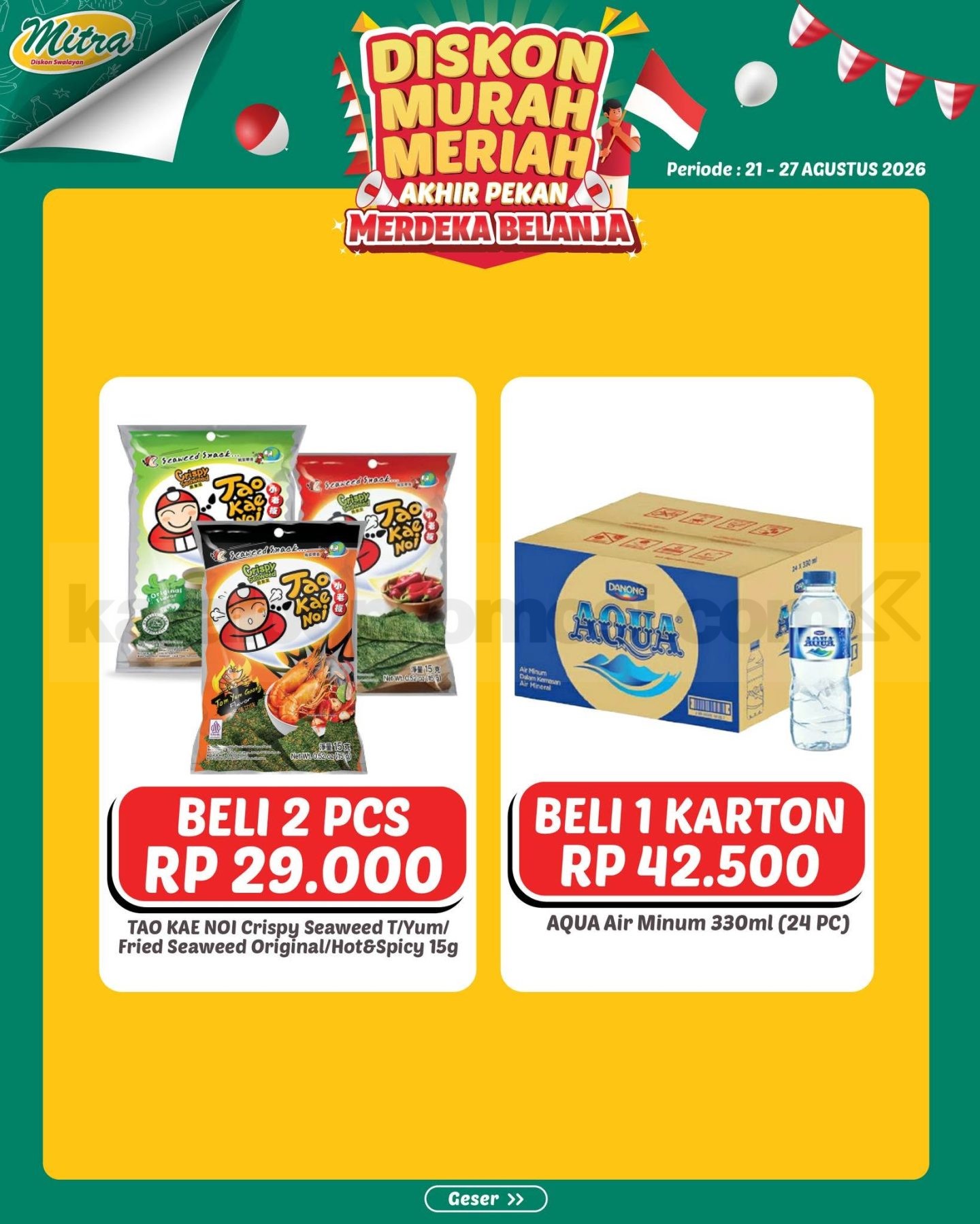 Promo JSM Mitra Diskon Swalayan Akhir Pekan 21-27 Agustus 2026