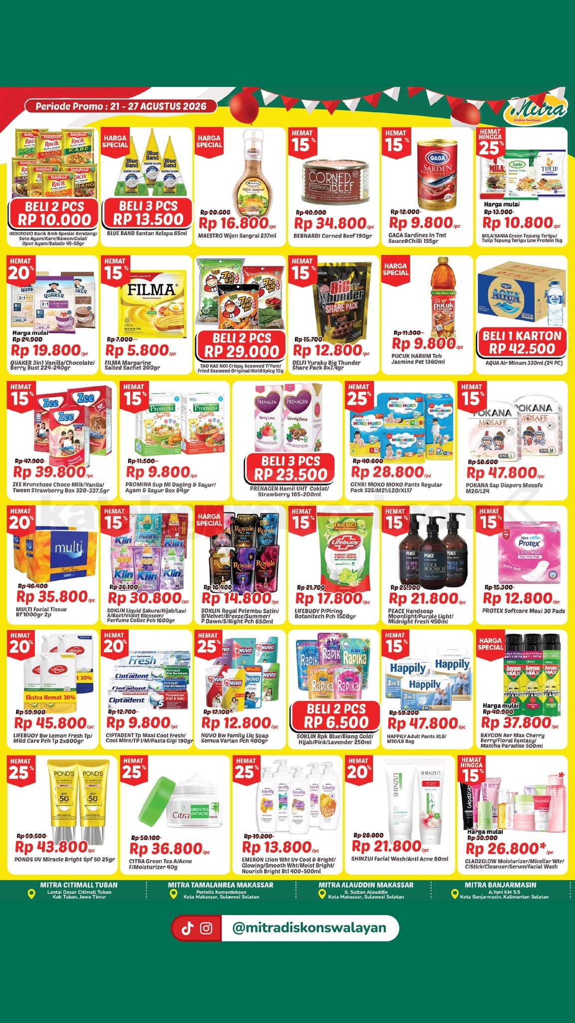 Promo JSM Mitra Diskon Swalayan Akhir Pekan 21-27 Agustus 2026