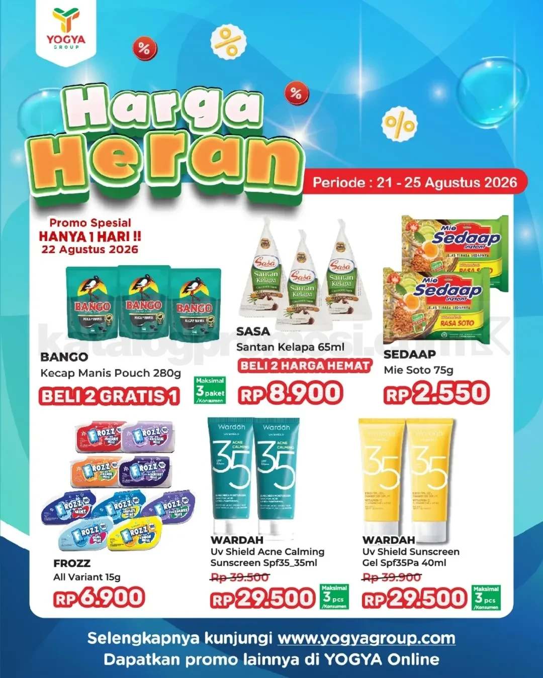 Promo JSM TOSERBA YOGYA HARGA HERAN 21-25 Agustus 2026