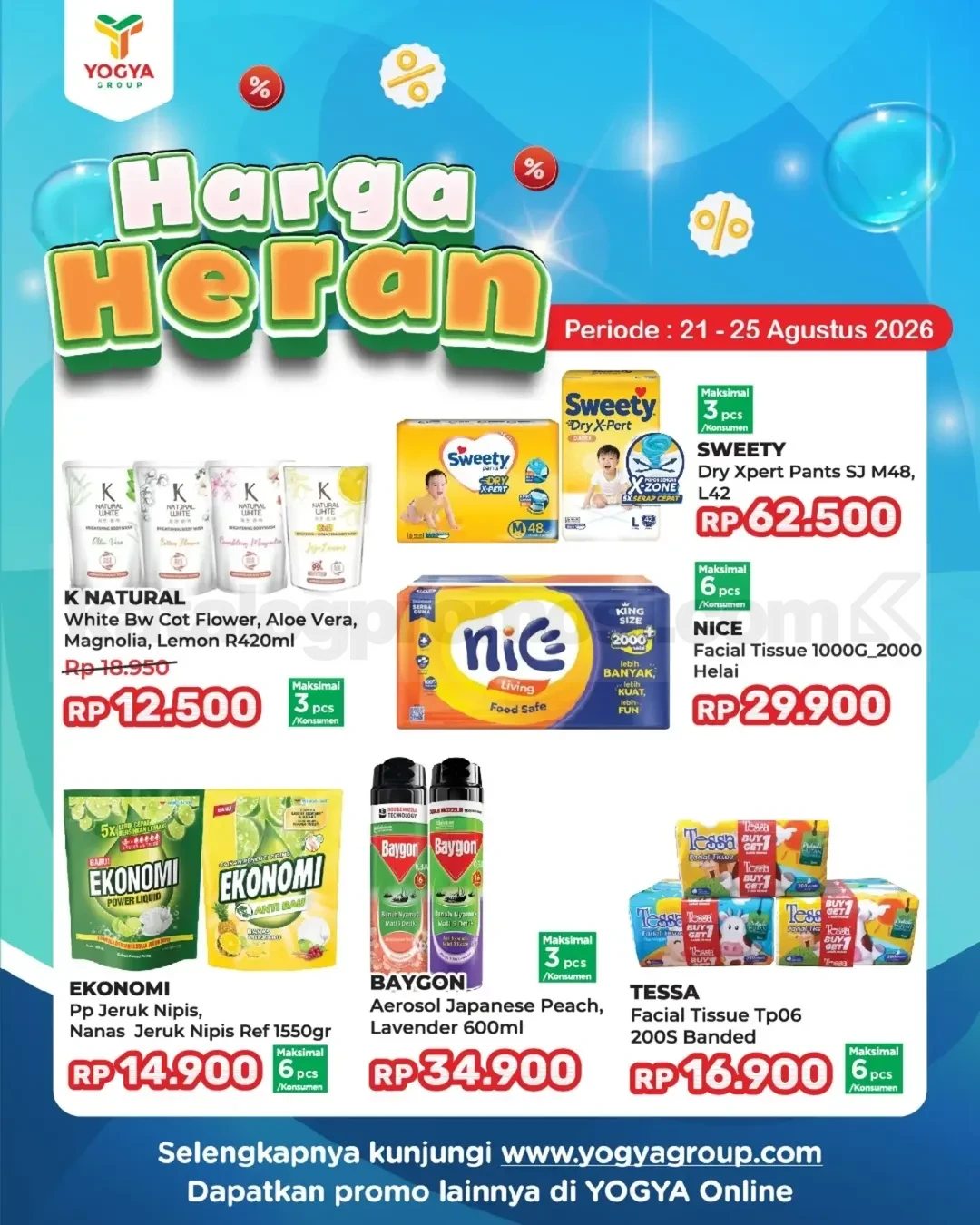 Promo JSM TOSERBA YOGYA HARGA HERAN 21-25 Agustus 2026