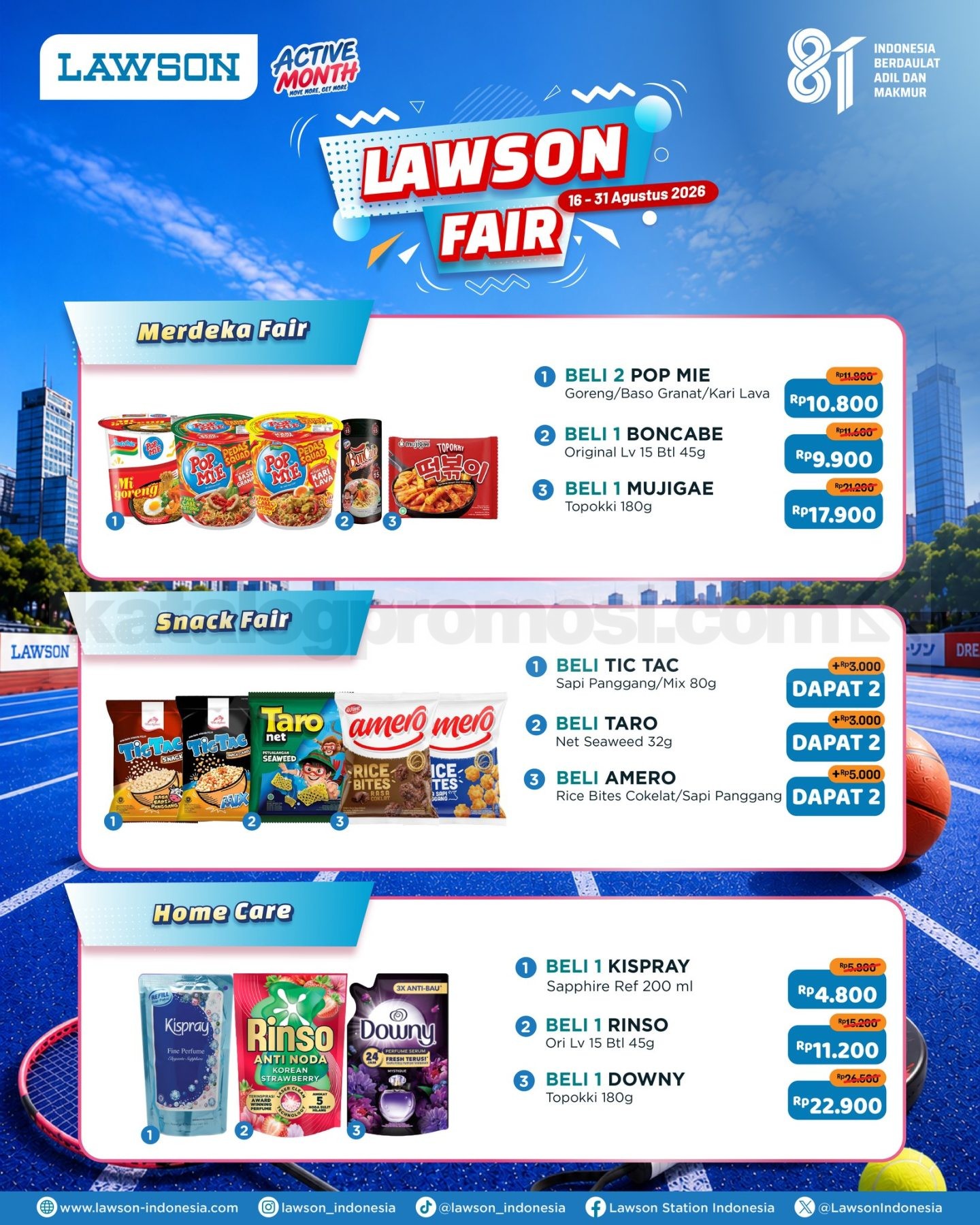 Promo Lawson Fair Belanja Hemat Mulai Rp4.800 Promo Lawson Fair Belanja Hemat Mulai Rp4.800 dengan berbagai produk kebutuhan harian