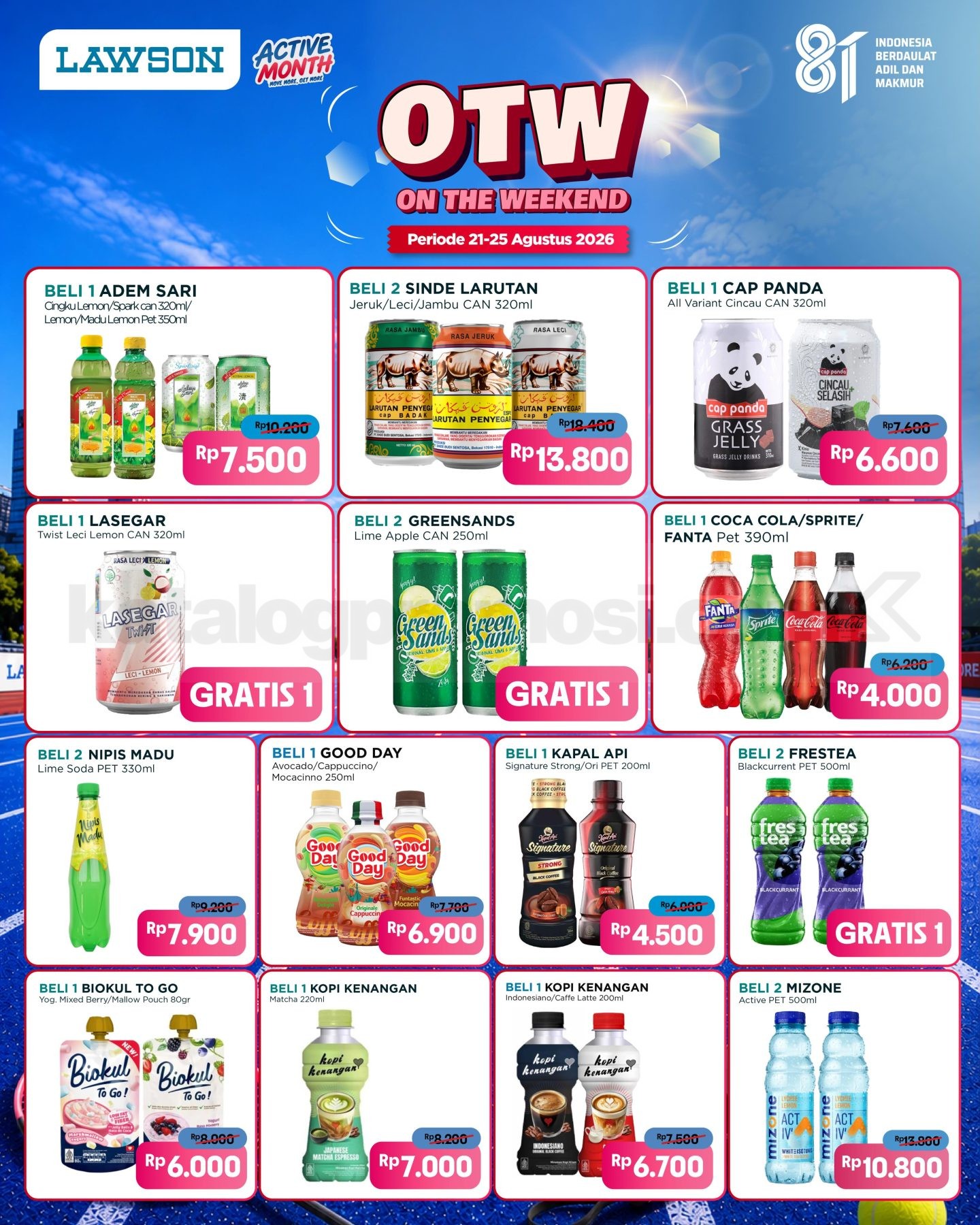 Promo Lawson OTW On The Weekend 21-25 Agustus 2026