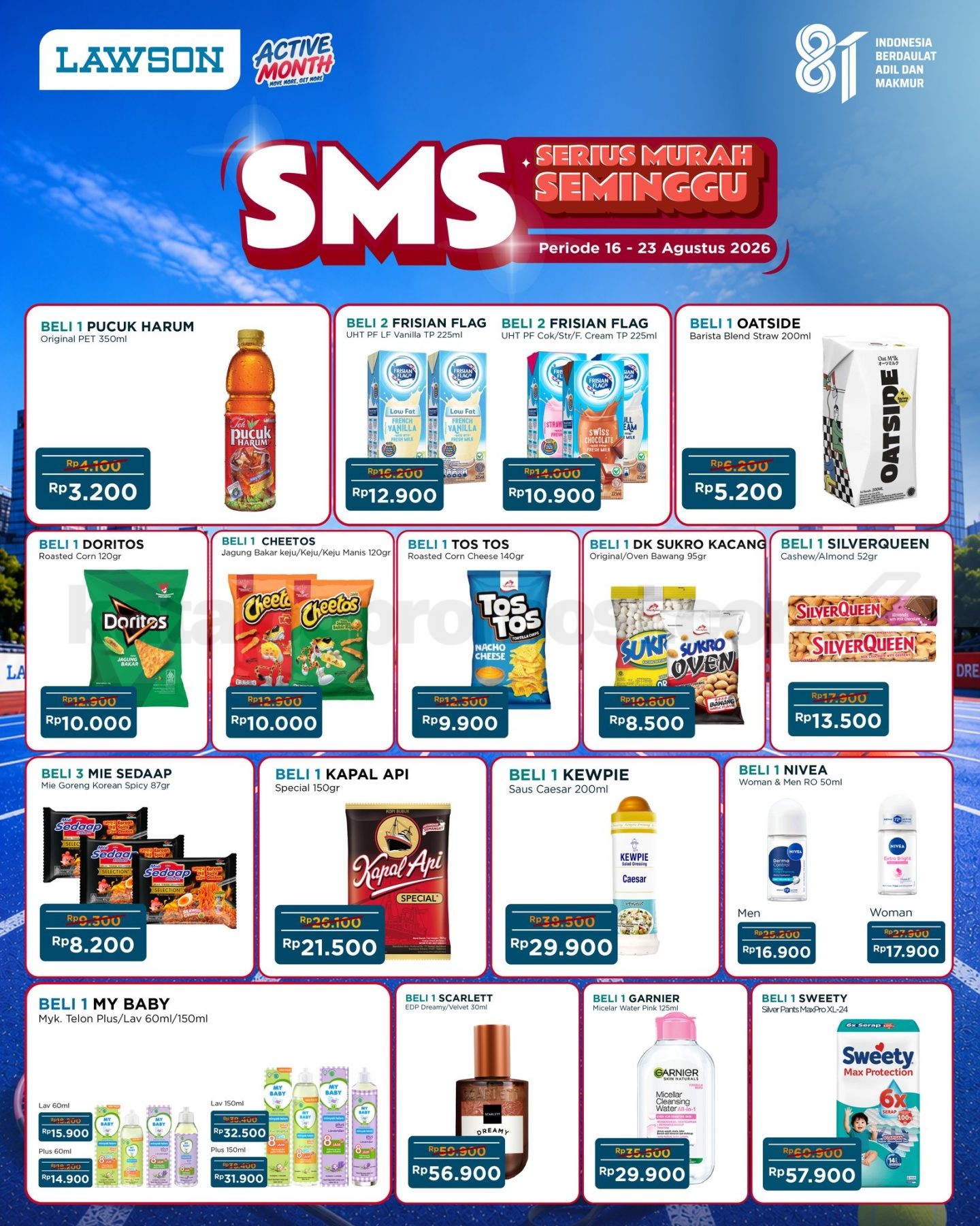 Promo LAWSON SMS Serius Murah Seminggu 16-23 Agustus 2026