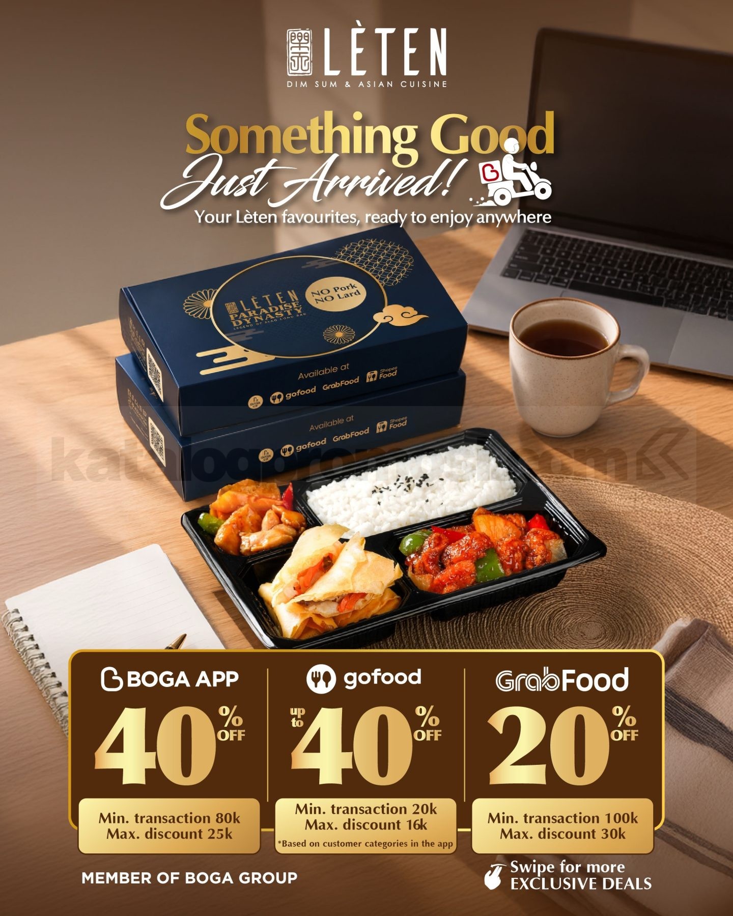 Promo Lèten Paradise Dynasty Delivery Diskon hingga 40% Promo Lèten Paradise Dynasty Delivery Diskon hingga 40% via BOGA App, GoFood, dan GrabFood