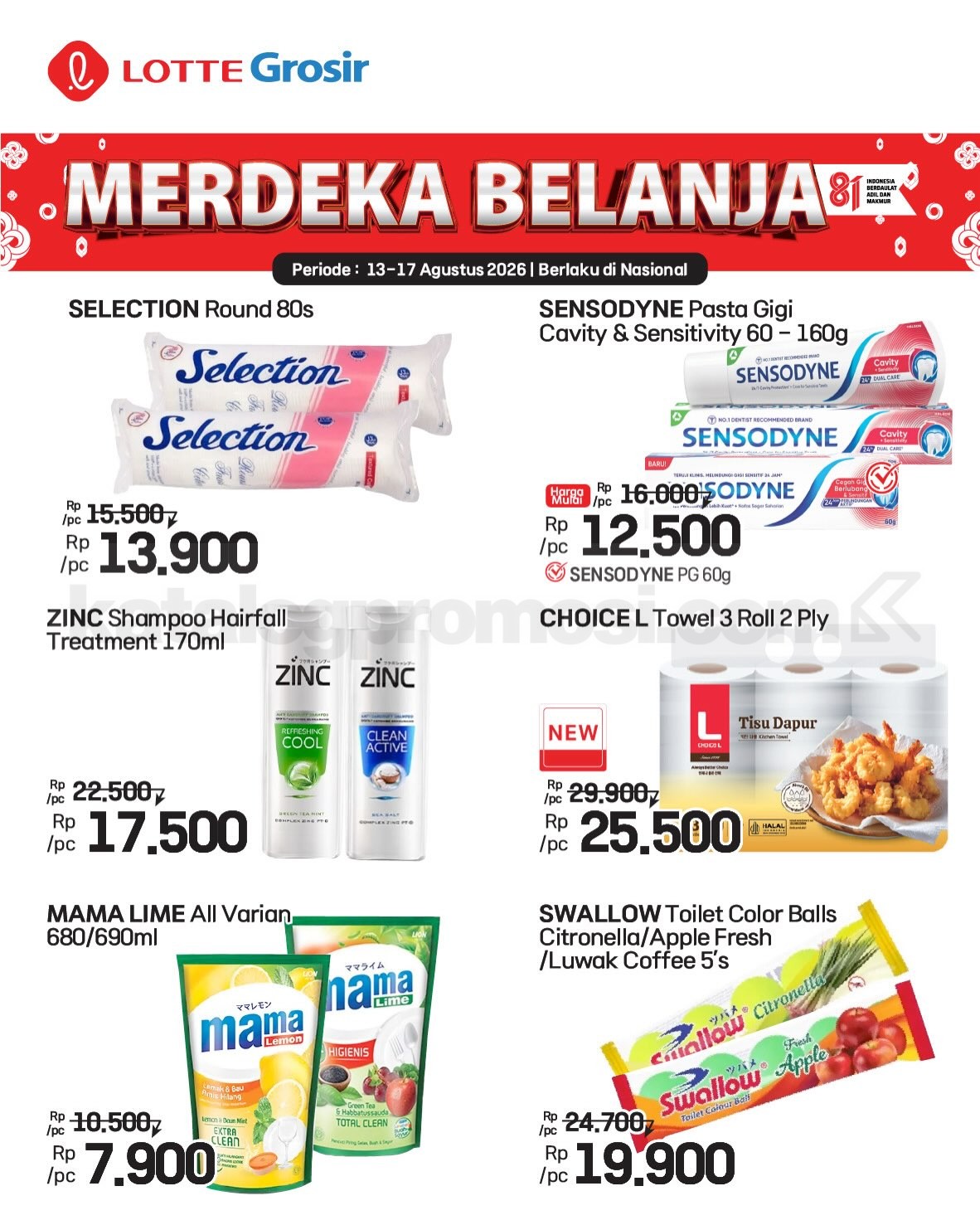 Promo LOTTE GROSIR HITS AKHIR PEKAN 13-17 Agustus 2026