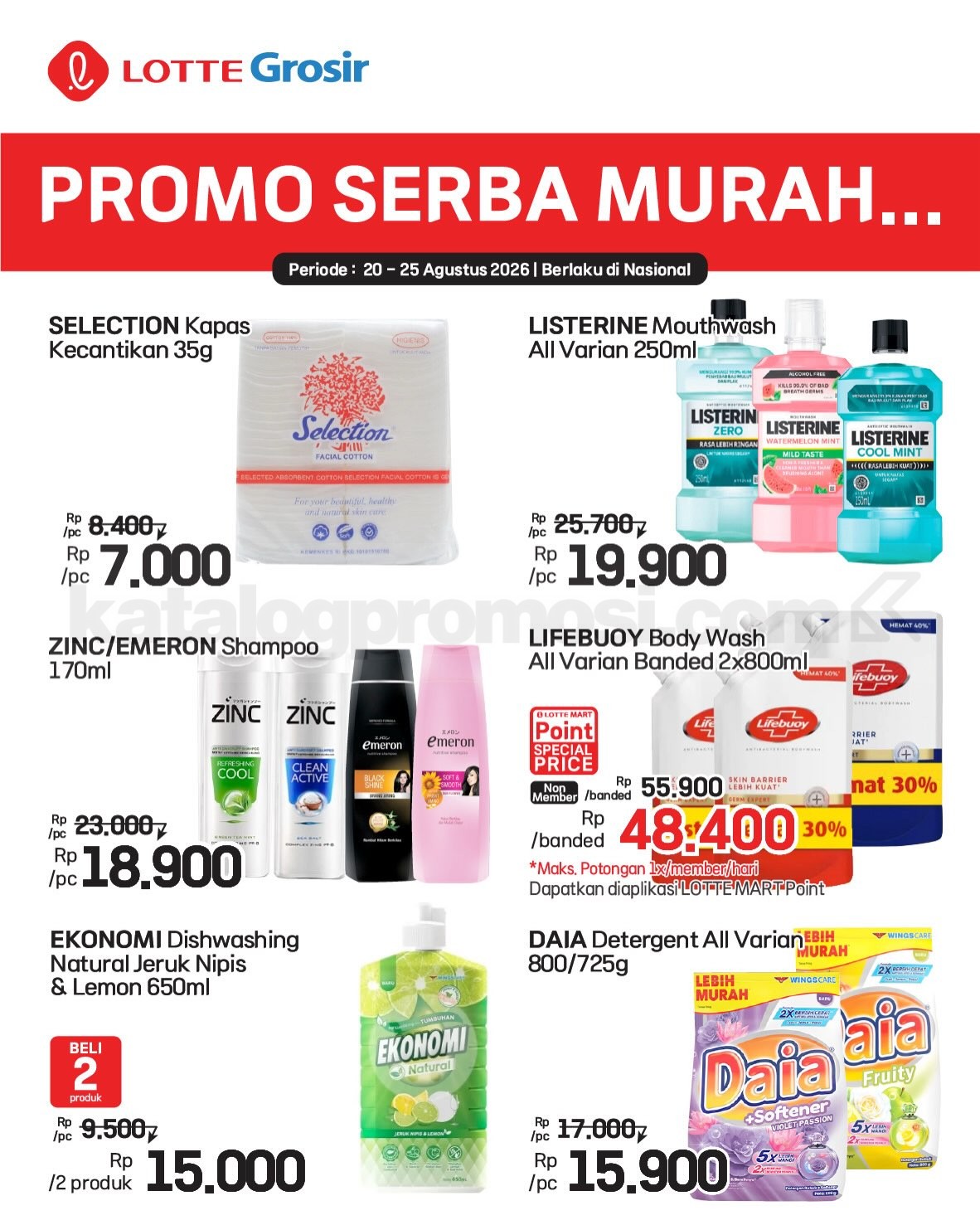 Promo LOTTE GROSIR HITS AKHIR PEKAN 20-25 Agustus 2026