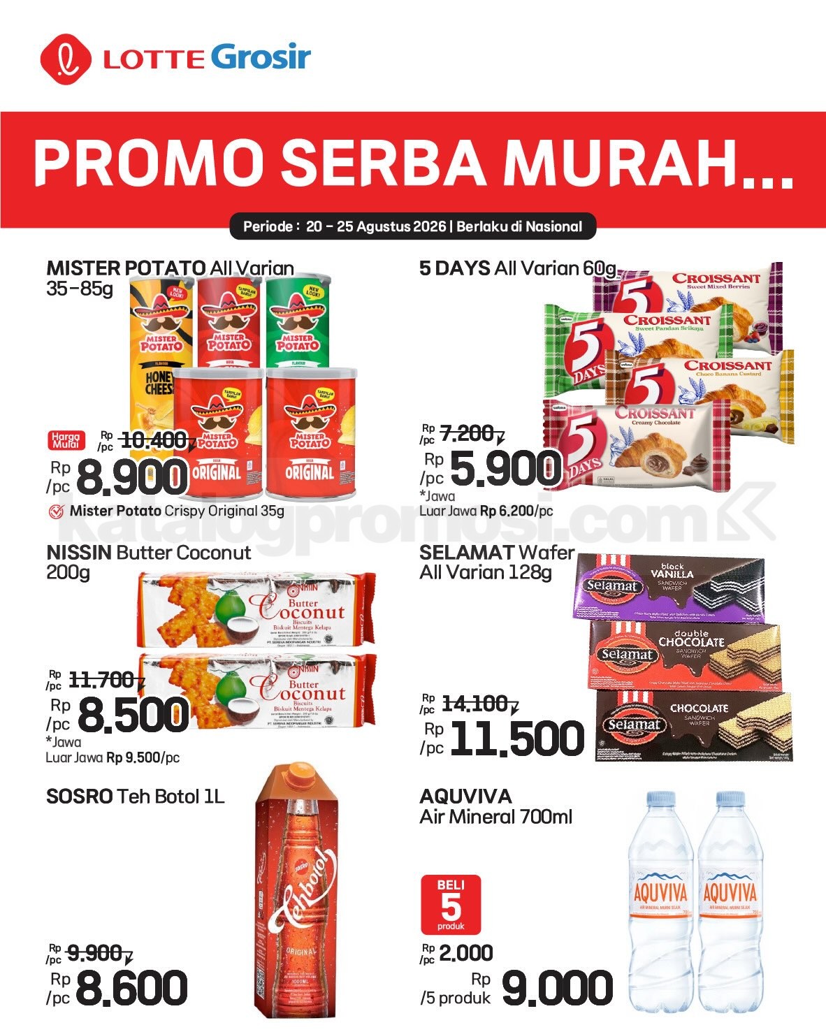 Promo LOTTE GROSIR HITS AKHIR PEKAN 20-25 Agustus 2026