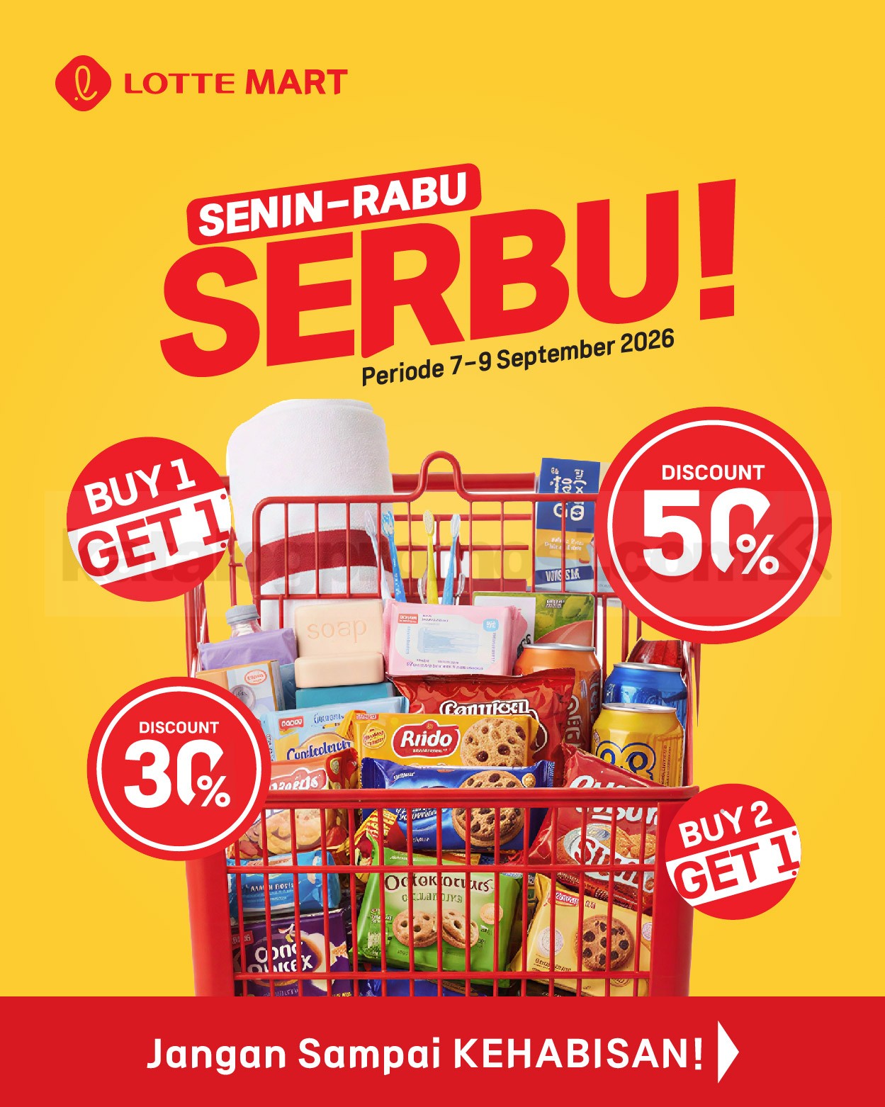 Promo LOTTEMART WEEKDAY SERBU 07-09 September 2026