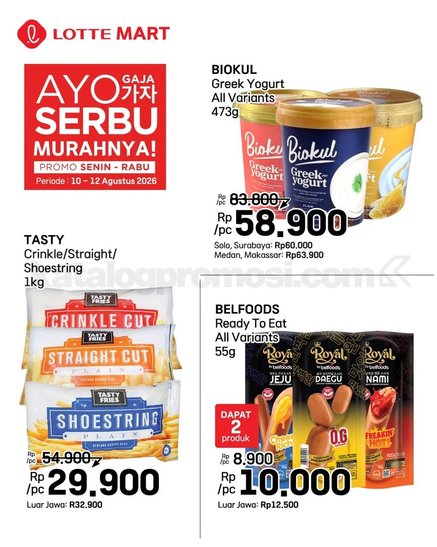 Promo LOTTEMART WEEKDAY SERBU 10-12 Agustus 2026