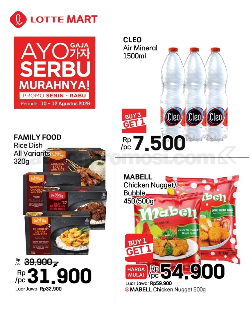 Promo LOTTEMART WEEKDAY SERBU 10-12 Agustus 2026