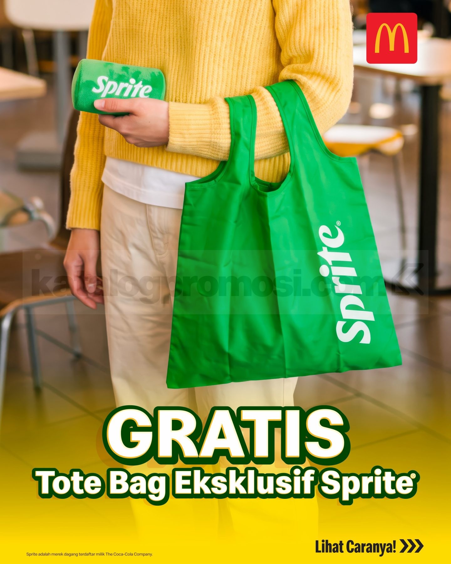 Promo McDonald's Drive Thru Gratis Tote Bag Sprite