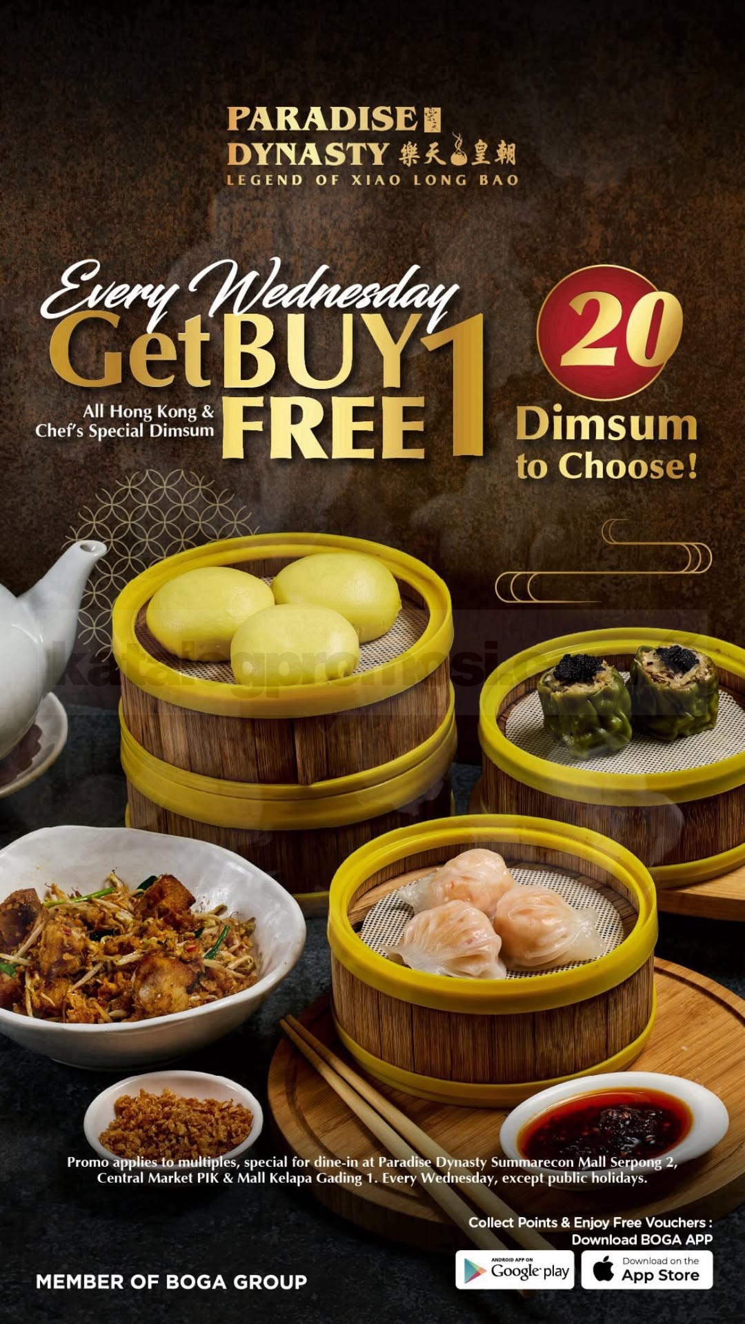Promo Paradise Dynasty Buy 1 Get 1 Free Dimsum