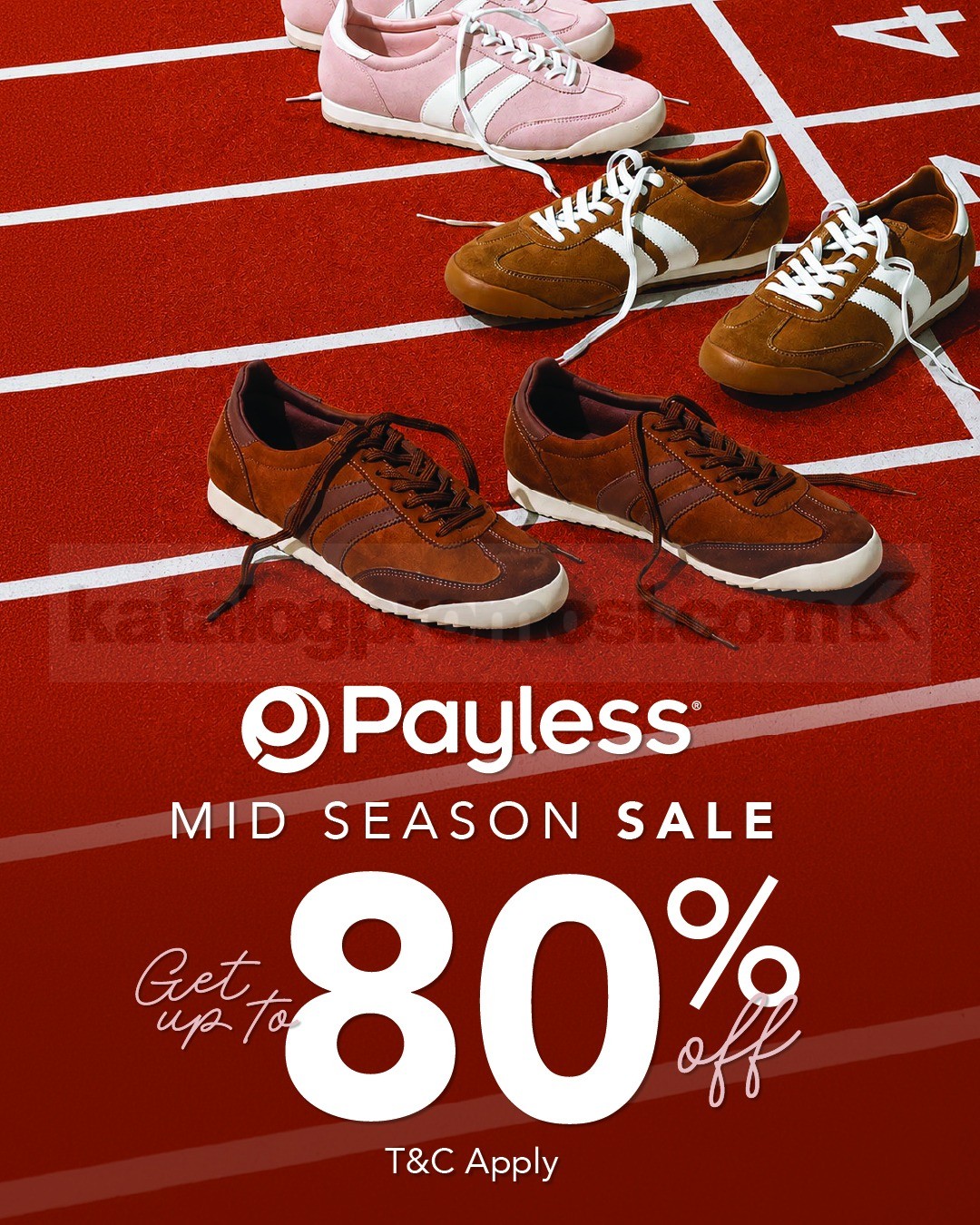 Promo Payless Mid Season Sale Diskon hingga 80% Promo Payless Mid Season Sale diskon hingga 80% untuk berbagai pilihan sepatu selama persediaan masih ada.