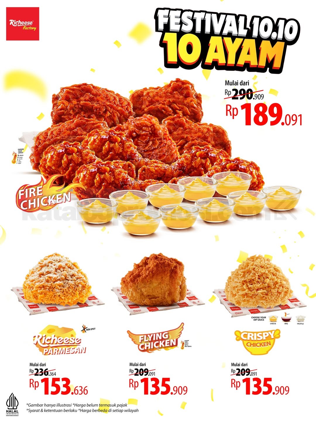 Promo Richeese Factory Festival 10.10 10 Ayam Mulai Rp135.909 Promo Richeese Factory Festival 10.10 10 Ayam Mulai Rp135.909 1