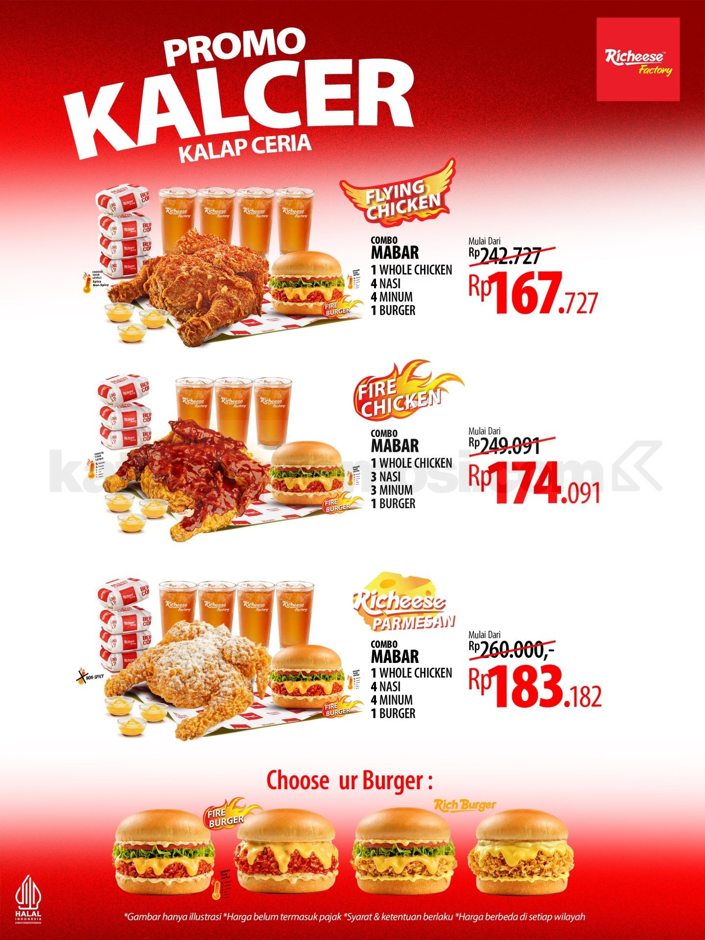 Promo Richeese Factory KALCER Paket Combo Mulai Rp. 167.727 Promo Richeese Factory KALCER Paket Combo Mulai Rp. 167.727 1