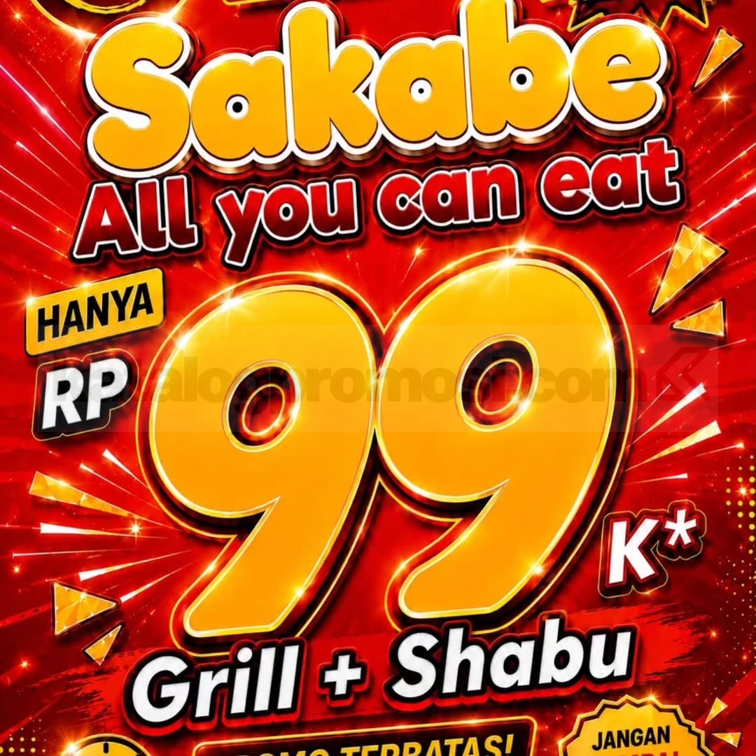 Promo Sakabe Buffet All You Can Eat Rp. 99.000