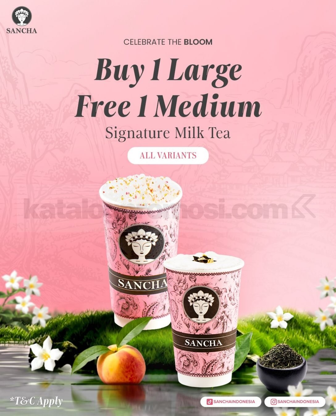Promo Sancha Opening Pluit Village Mall Beli 1 Gratis 1 Promo Sancha Opening Pluit Village Mall Beli 1 Gratis 1 semua varian milk tea