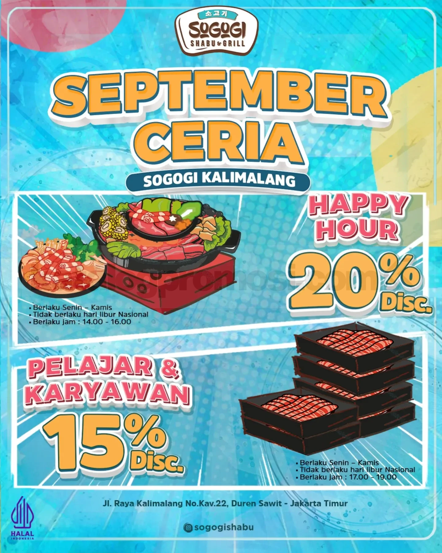 Promo Sogogi Paket Shabu & Grill Diskon Hingga 20% Promo Sogogi Paket Shabu & Grill Diskon Hingga 20% selama September 2026