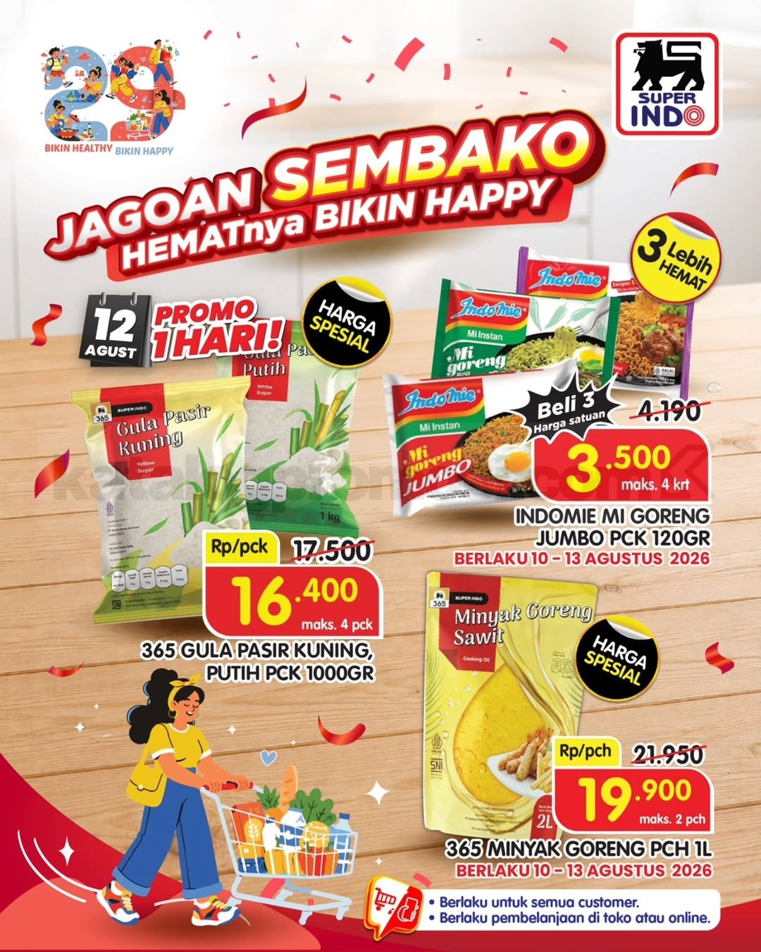 Promo Superindo HANYA 1 HARI 12 AGUSTUS 2026 Promo Superindo Hanya 1 Hari 12 Agustus 2026 harga spesial produk pilihan