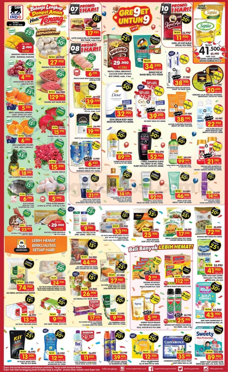 Promo SUPERINDO Weekday 07-10 September 2026