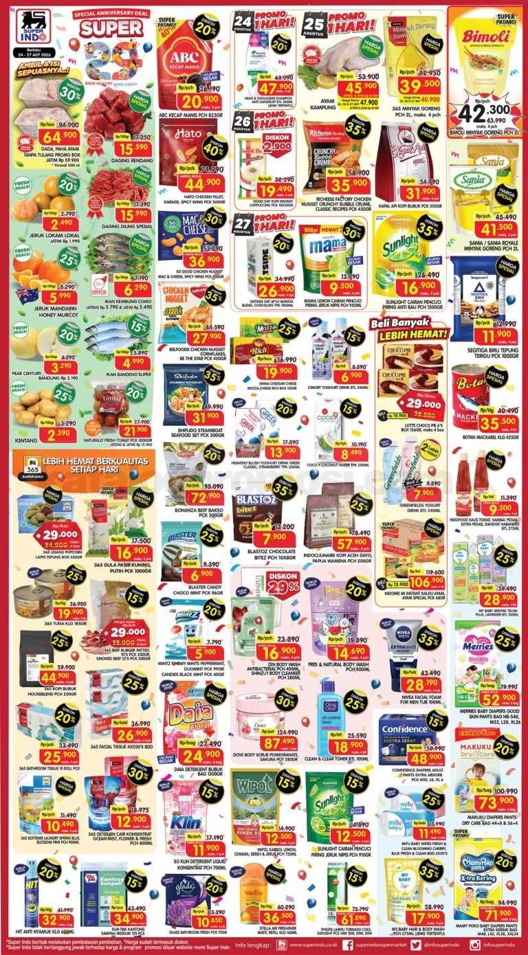 Promo SUPERINDO Weekday 24-27 Agustus 2026